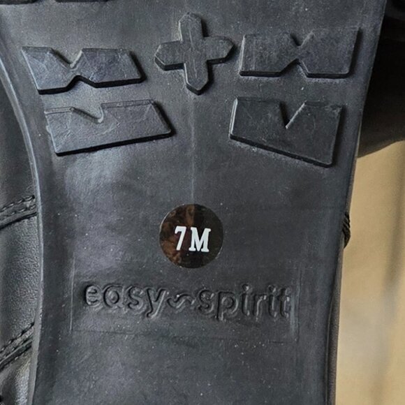 Easy Spirit Black Chaza Tall Leather Boot 7 NWOT - Picture 3 of 6